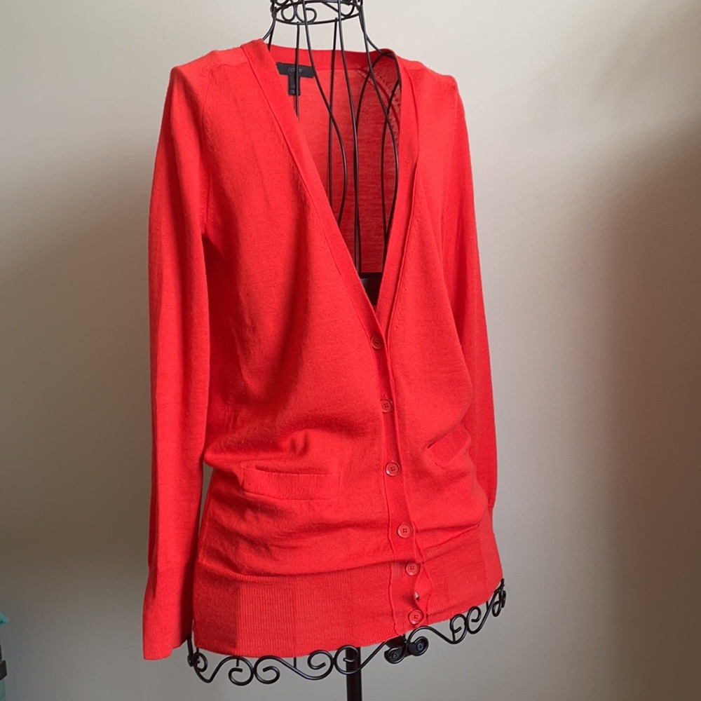 J. Crew Light Weight Cardigan Size XS Merino Wool